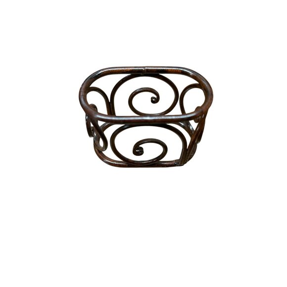 Set Of 20 Bronze Metal Napkin Rings With Swirl Design - Picture 3 of 3